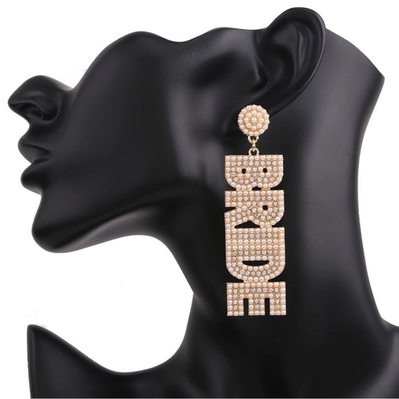 Radiant Romance: Rhinestone Bride Dangle Earrings for Your Perfect Day! 🥰 NWT - Picture 2 of 4